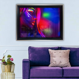 Wallity Cuadro decorativo enmarcado Multicolor 35 x 45 cm